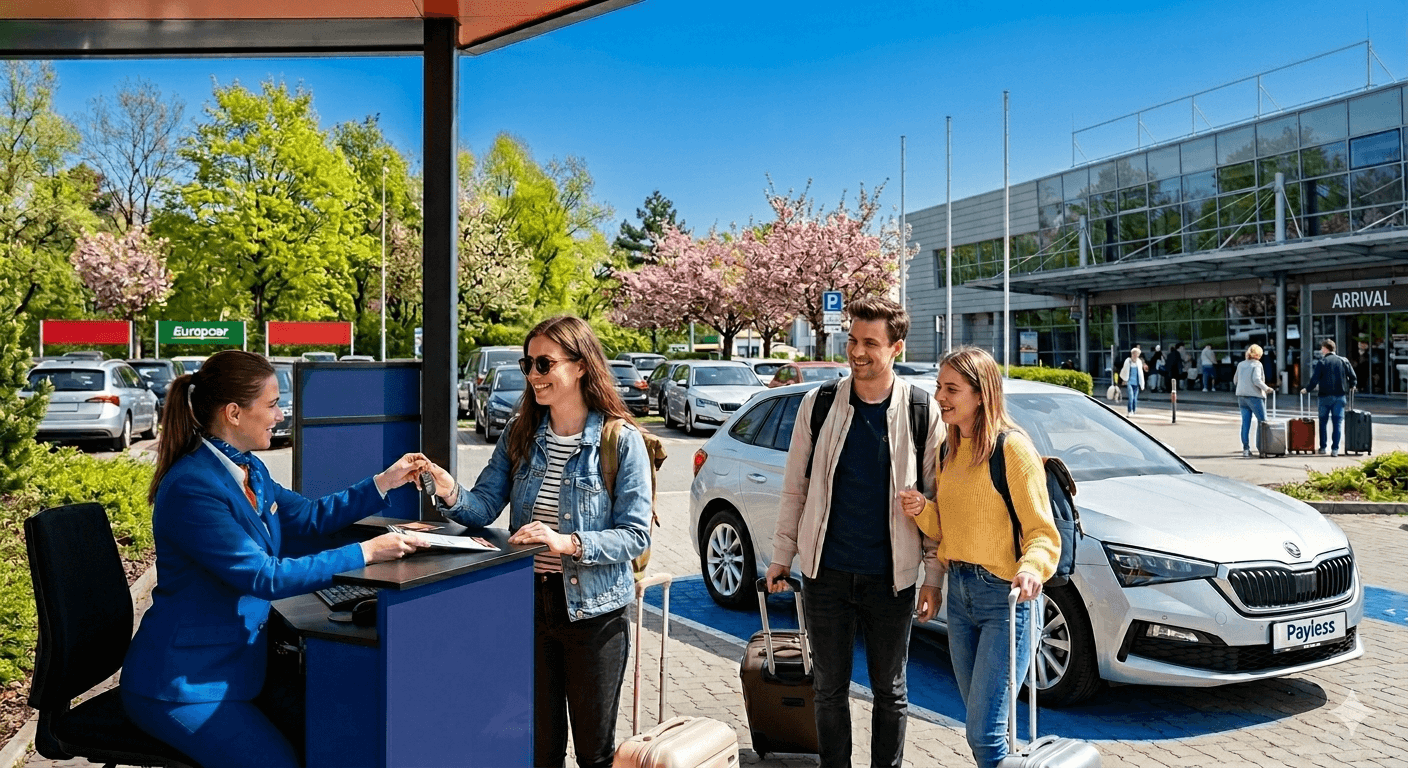 Prenájom vozidla na letisku od autopožičovne Payless.