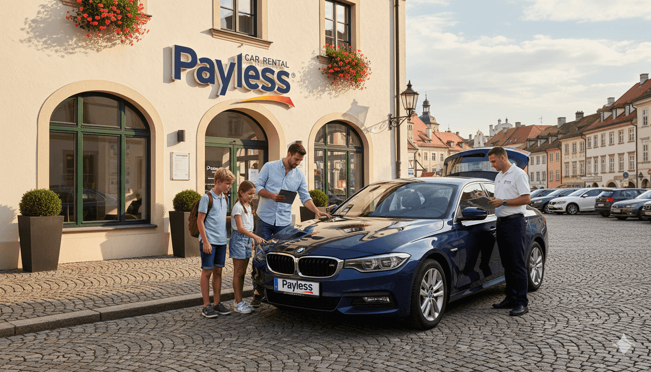 Rodina-prebera-vozidlo-z-autopozicovne-payless-car-a-kontroluje-poskodenia